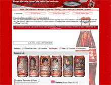 Tablet Screenshot of cokecans.com